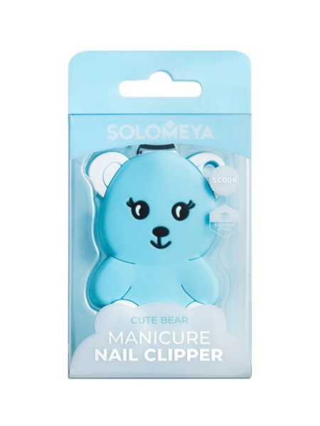 Маникюрные книпсер-кусачки для ногтей в дизайне "Медвежонок" Solomeya Manicure nail clipper, 1 шт